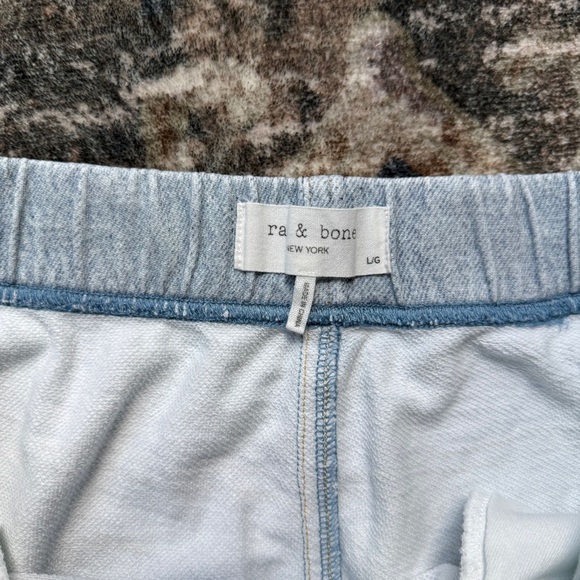 Rag & Bone Miramar Light Wash Jogger Jeans Cotton Terry - Picture 3 of 5